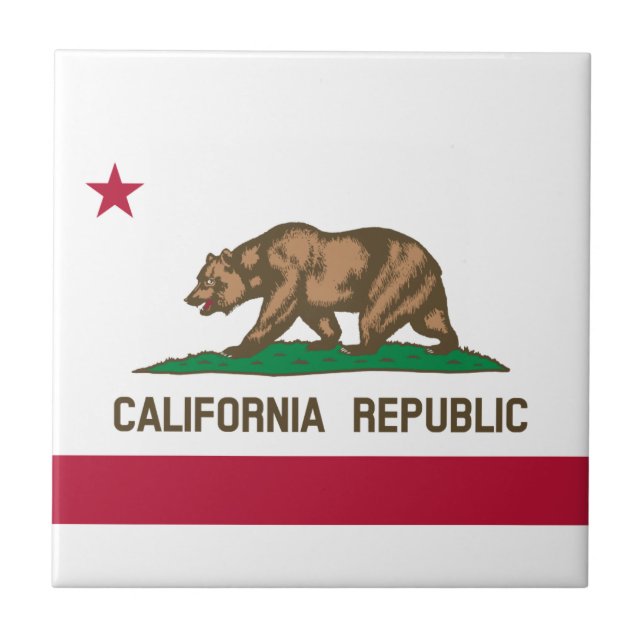 California Flag Tile (Front)
