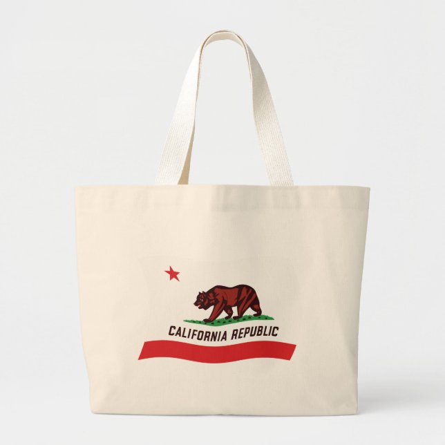 California Flag Tote Bag (Front)