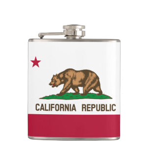 California Flag & travel California USA /sports Flask