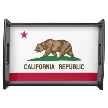 California* Flag Tray by Azorean at Zazzle