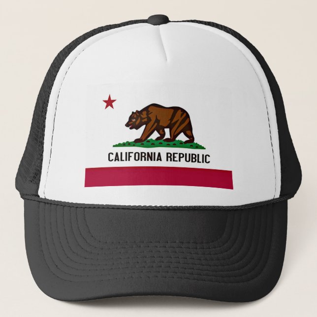 California Flag Trucker Hat (Front)