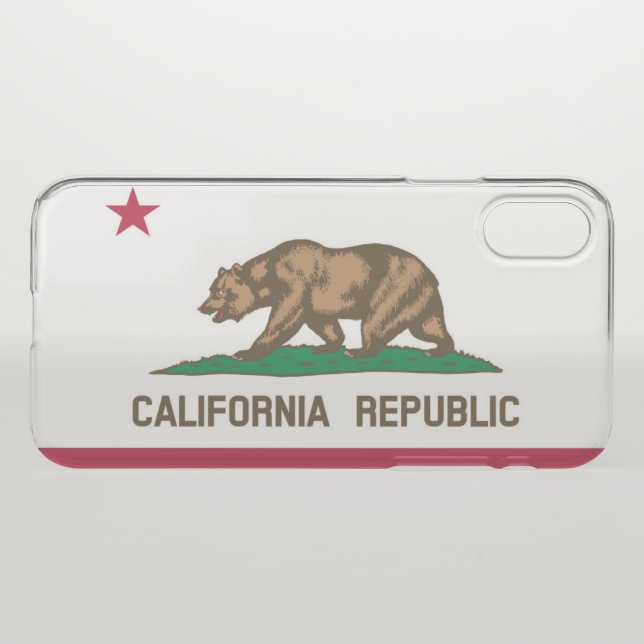 California flag uncommon iPhone case (Back (Horizontal))