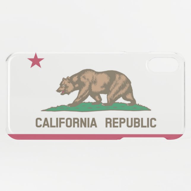 California flag uncommon iPhone case (Back (Horizontal))