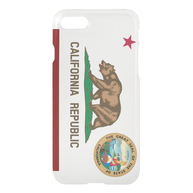 California flag uncommon iPhone case (Back)