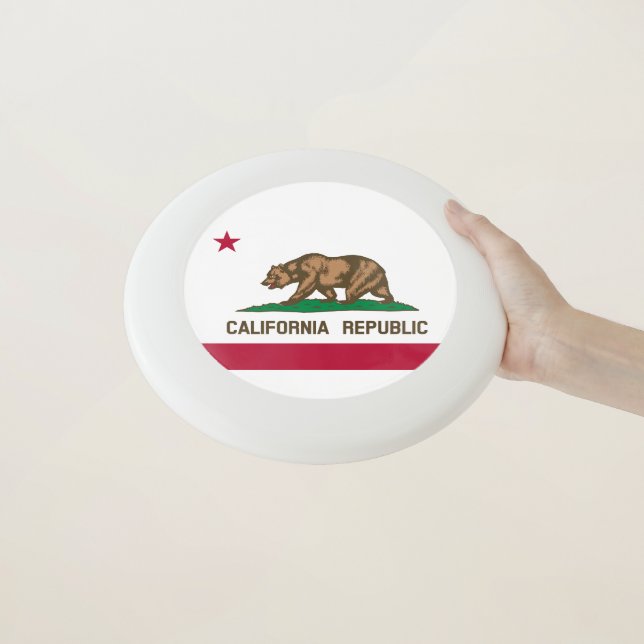 CALIFORNIA FLAG Wham-O FRISBEE (In Hand)