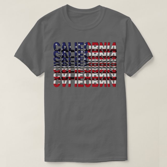 California Flip Text effect T-Shirt (Design Front)