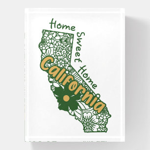 California Floral Doodles Paperweight