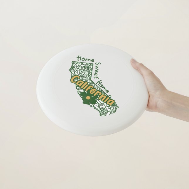 California Floral Doodles Wham-O Frisbee (In Hand)