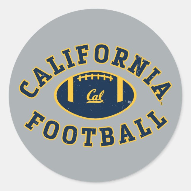 California Football | Cal Berkeley 5 Classic Round Sticker (Front)