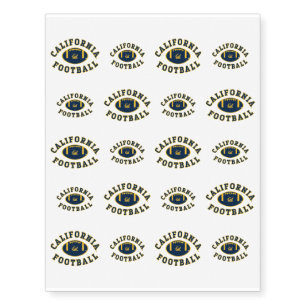 California Football   Cal Berkeley Temporary Tattoos