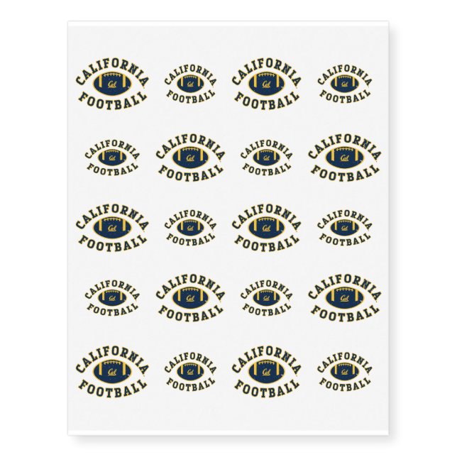 California Football | Cal Berkeley Temporary Tattoos (Front)