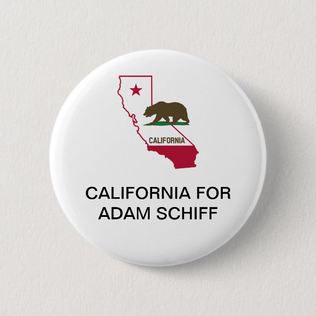 CALIFORNIA for Adam Schiff SENATE  Button (Front)