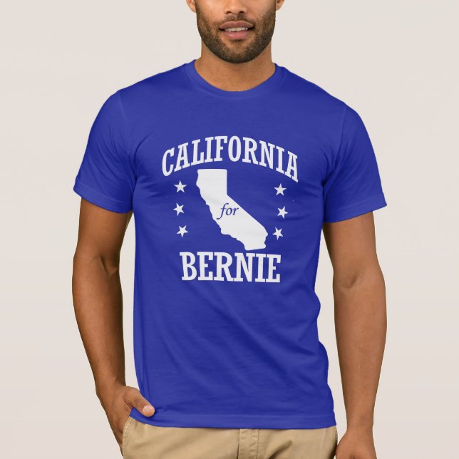 CALIFORNIA FOR BERNIE SANDERS T-Shirt (Front)