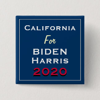 CALIFORNIA For BIDEN HARRIS 2020 Square Button