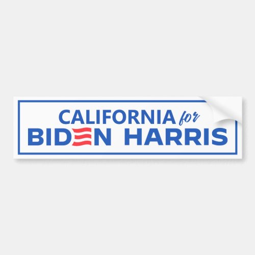 California for Biden Harris Bumper Sticker