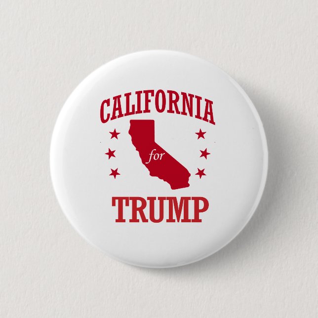 CALIFORNIA FOR DONALD TRUMP BUTTON (Front)