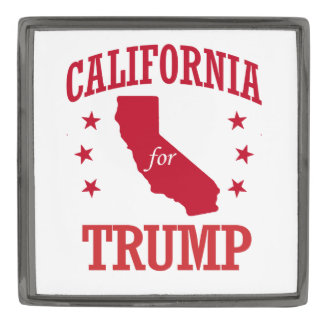 CALIFORNIA FOR DONALD TRUMP GUNMETAL FINISH LAPEL PIN