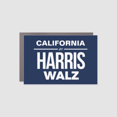 California for Harris Walz Car Magnet