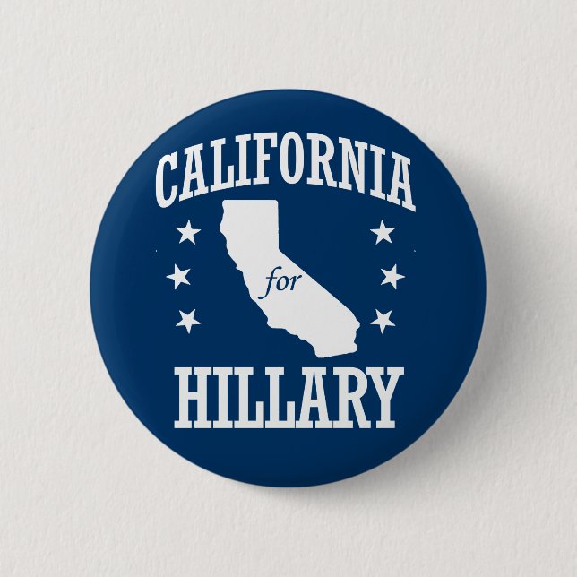 CALIFORNIA FOR HILLARY BUTTON (Front)