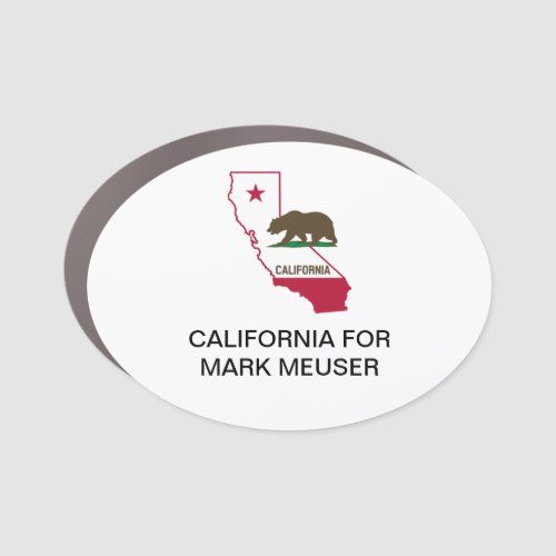 CALIFORNIA for MARK MEUSER SENATE 2022  Car Magnet