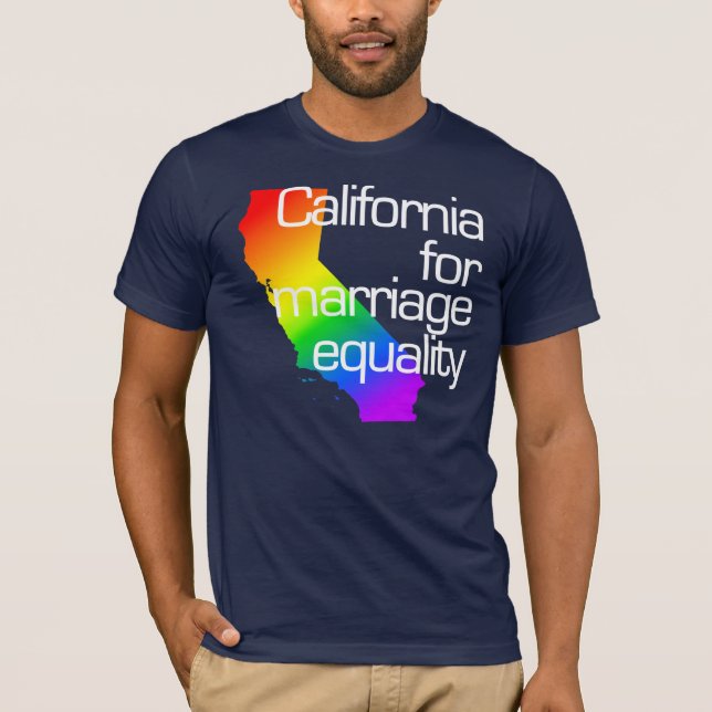 California for Marriage Equality T-Shirt (Front)