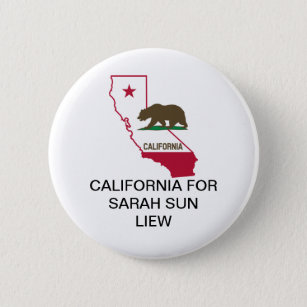 CALIFORNIA for Sarah Sun Liew SENATE Button