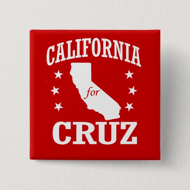 CALIFORNIA FOR TED CRUZ BUTTON (Front)