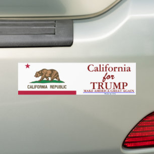 California for Trump Bumper Sticker