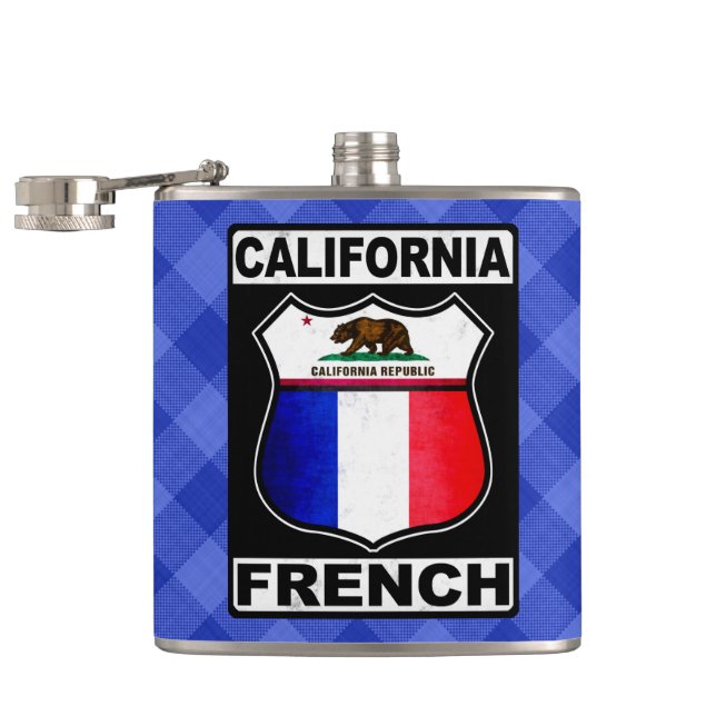 California French American Hipflask Flask (Opened)