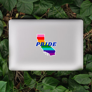 California Gay Pride Flag Sticker