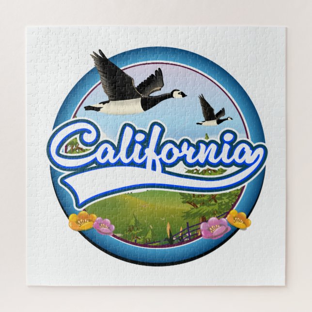 California Geese vacation logo Jigsaw Puzzle (Vertical)