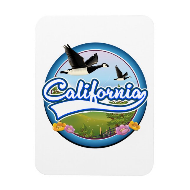 California Geese vacation logo Magnet (Vertical)