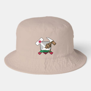 California Geologist's Rock Hammer Logo Bucket Hat
