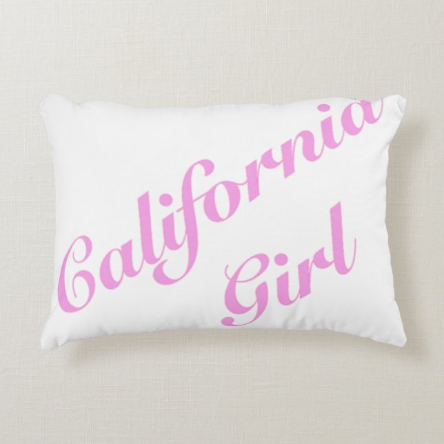 California Girl Accent Pillow (Front)