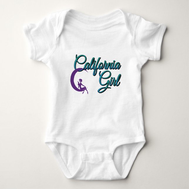 California Girl baby bodysuit (Front)