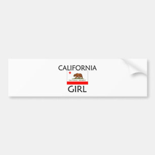 CALIFORNIA GIRL BUMPER STICKER