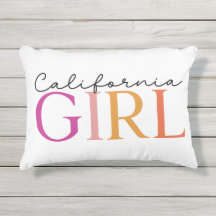 “California Girl” Colorful Typography 