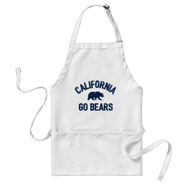 California Go Bears Blue Adult Apron (Front)