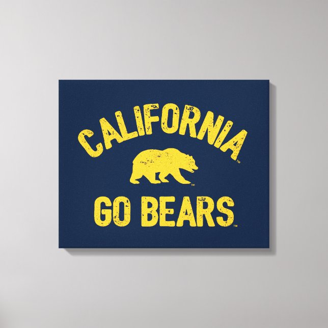 California Go Bears Gold Canvas Print (Front)