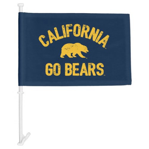 California Go Bears Gold Car Flag