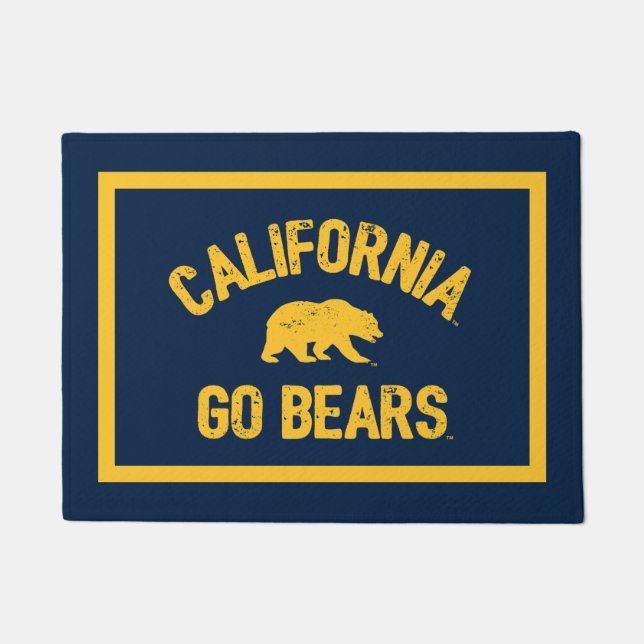 California Go Bears Gold Doormat (Front)