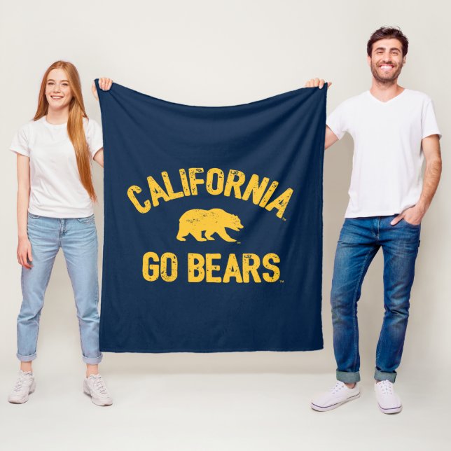 California Go Bears Gold Fleece Blanket (In Situ)