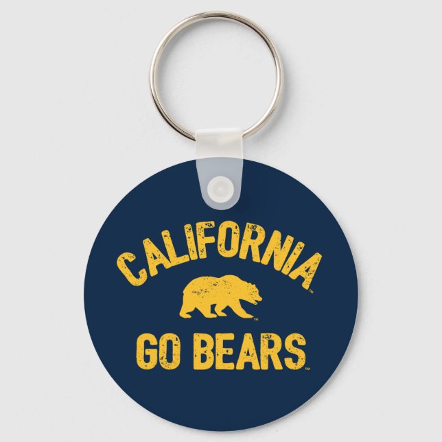 California Go Bears Gold Keychain (Front)