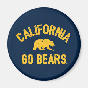 California Go Bears Gold Magnet