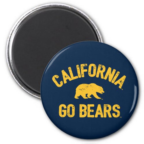 California Go Bears Gold Magnet