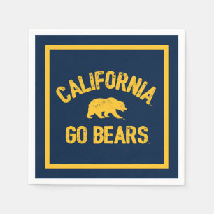 California Go Bears Gold Napkins