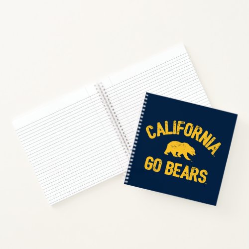 California Go Bears Gold Notebook