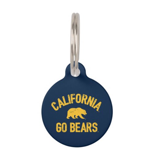 California Go Bears Gold Pet ID Tag