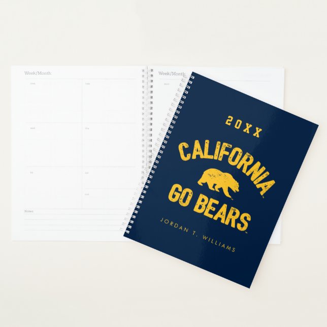California Go Bears Gold Planner (Display)