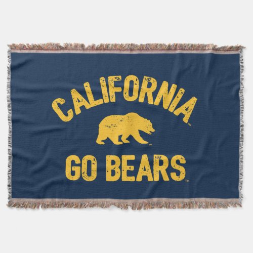 California Go Bears Gold Throw Blanket